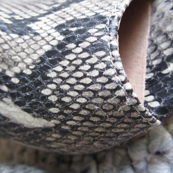 Halogen Rowen Snake Print Peep Toe Bootie - Picture 8 of 14